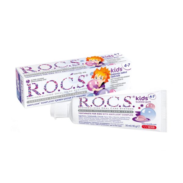 Rocs Kids 4-7 Yaş Sakızlı Diş Macunu 35 ml