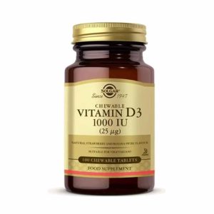 Solgar Vitamin D3 1000 IU 100 Çiğneme Tableti
