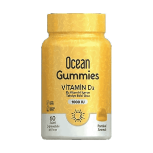 Ocean Gummies Vitamin D3 60 Adet Çiğnenebilir Jel Form